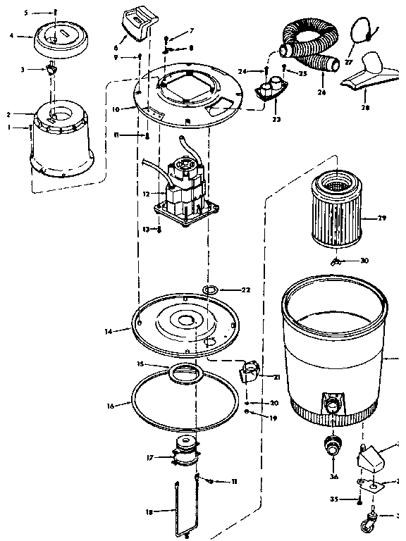 1 Diagram and Parts List for  Craftsman Filters & Accessories