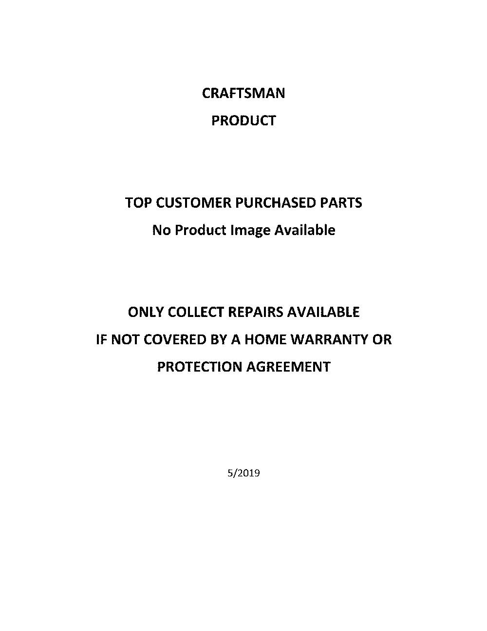 Tractor Diagram and Parts List for  Craftsman Lawn Tractor