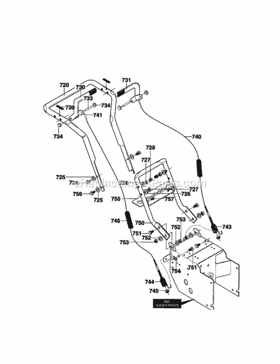 Page I Diagram and Parts List for  Craftsman Snow Blower