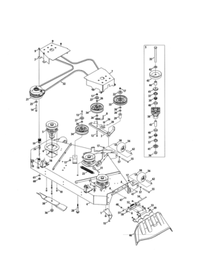 Part Location Diagram of 721-04516 MTD Cap-pulley
