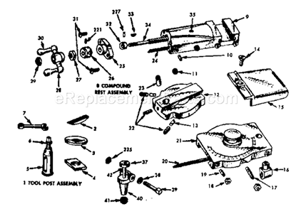 Part Location Diagram of 3950-27 Craftsman Rest Assembly