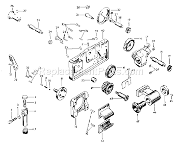 Page D Diagram and Parts List for  Craftsman Lathe