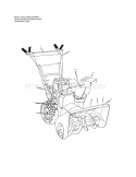 Decals Diagram and Parts List for  Craftsman Snow Blower