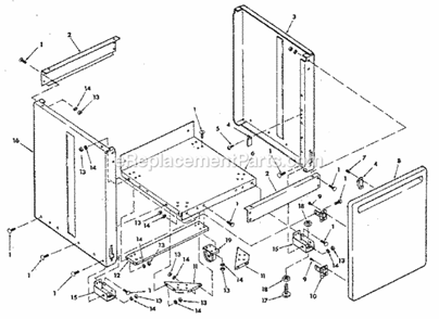 Figure 9 - Parts List 23"... Diagram and Parts List for  Craftsman Chop Saw