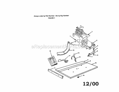 Guard Kit 509398/99 Table... Diagram and Parts List for  Craftsman Chop Saw