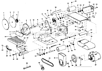Unit Diagram and Parts List for  Craftsman Belt or Drum Sander