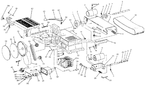 Page A Diagram and Parts List for  Craftsman Belt or Drum Sander