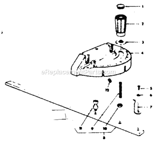 Part Location Diagram of 62252 Craftsman Miter Gauge