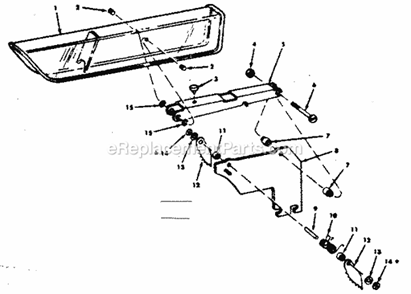 62805 Guard Assembly Diagram and Parts List for  Craftsman Table Saw