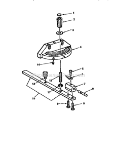 Page D Diagram and Parts List for  Craftsman Table Saw