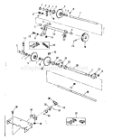 Axle Support Assembly Diagram and Parts List for  Craftsman Snow Blower