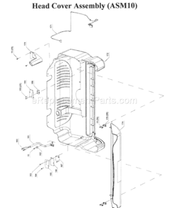 Part Location Diagram of MWMP1201 Craftsman Switch Shield