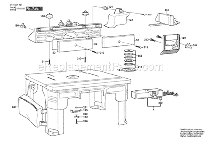 Part Location Diagram of 1619X03217 Bosch Tool SWITCH ASSEMBLY