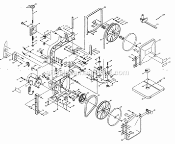 Saw Diagram and Parts List for  Craftsman Circular Saw