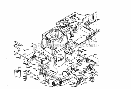 Base Assy Diagram and Parts List for  Craftsman Table Saw