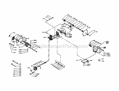 Blade Assembly Diagram and Parts List for  Craftsman Table Saw