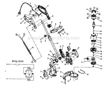 Part Location Diagram of GGT4501U-6 Craftsman Switch Button