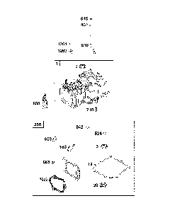 Cylinder Diagram and Parts List for  Craftsman Lawn Mower