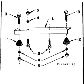 Engine Mounting Support Diagram and Parts List for 580320431  Craftsman Engine