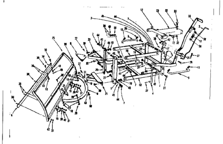 Part Location Diagram of 606A95A Craftsman Frame