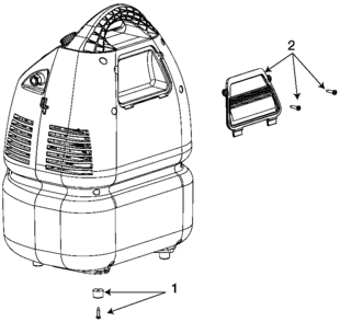 Default Diagram and Parts List for Type 0 Craftsman Compressor
