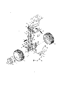 Transmission Diagram and Parts List for  Craftsman Lawn Tractor