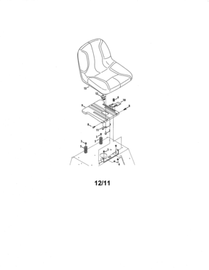 Seat Diagram and Parts List for  Craftsman Engine