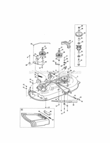Part Location Diagram of 756-05031 MTD Pulley-deck 5.4 D