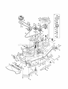 Part Location Diagram of 954-04329A MTD V-Belt
