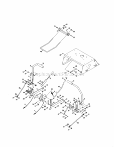 Page F Diagram and Parts List for  Craftsman Lawn Tractor