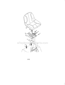 Page A Diagram and Parts List for  Craftsman Lawn Tractor