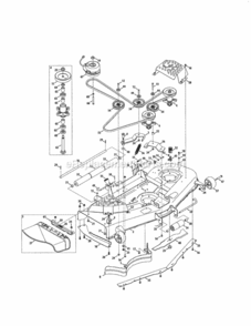 Page H Diagram and Parts List for  Craftsman Lawn Tractor