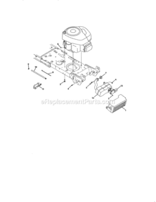 Page K Diagram and Parts List for  Craftsman Lawn Tractor