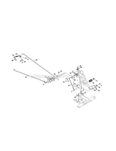Page E Diagram and Parts List for  Craftsman Lawn Tractor