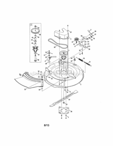 Page I Diagram and Parts List for  Craftsman Lawn Tractor