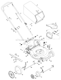 Part Location Diagram of 964-04154B MTD Grass Bag Assembly