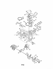 Page A Diagram and Parts List for  Craftsman Snow Blower