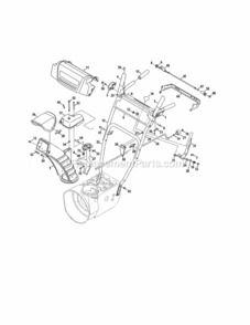Part Location Diagram of 790-00341-0637 MTD Support Rod Bracket
