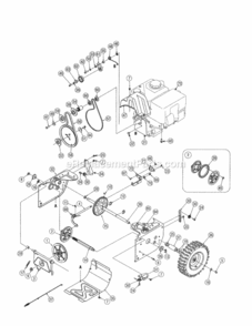 Page C Diagram and Parts List for  Craftsman Snow Blower