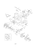 Part Location Diagram of 918-04172C MTD 26'' Auger Gearbox Assembly