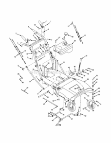 Page B Diagram and Parts List for  Craftsman Lawn Mower