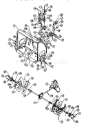 Tine Assembly Diagram and Parts List for  Craftsman Snow Blower