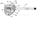 Housing Assembly Diagram and Parts List for  Craftsman Snow Blower