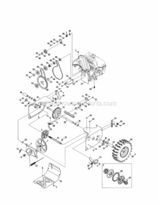 Page D Diagram and Parts List for  Craftsman Snow Blower