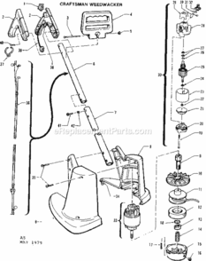 Part Location Diagram of 686-04006 MTD Roller Asm-horse