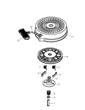 Starter 590694 Diagram and Parts List for 143995500  Craftsman Engine