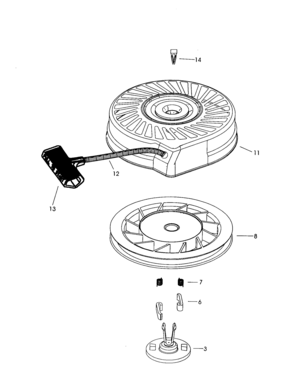 Starter 590737 Diagram and Parts List for 143995500  Craftsman Engine