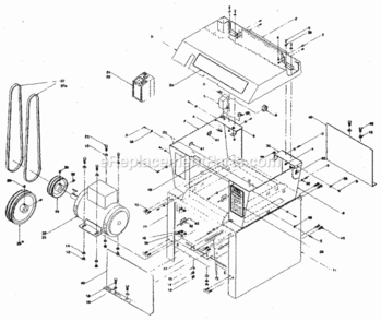 Page B Diagram and Parts List for  Craftsman Planer Jointer