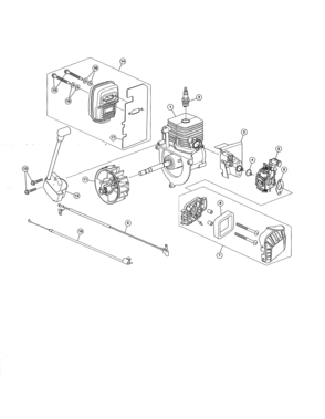 Part Location Diagram of 753-08490 MTD Flywheel Assembly