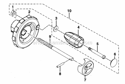 Bevel Assy Diagram and Parts List for  Craftsman Table Saw